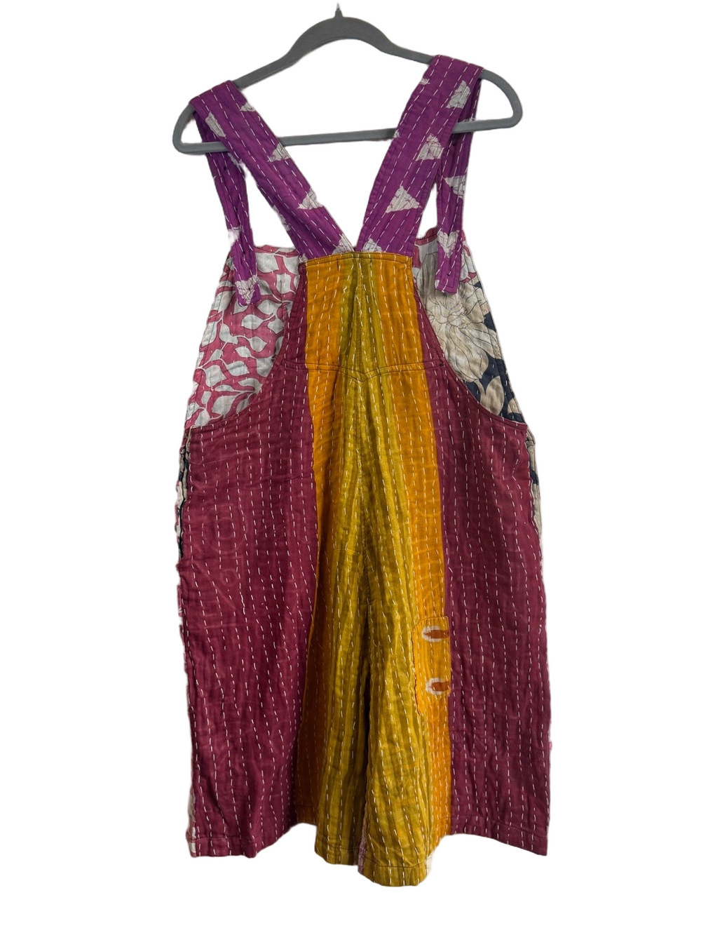 EARTHBOUND TRADING CO Patchwork Quilted Overalls - Picture 8 of 15
